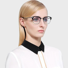 Винтажные оправы для очков полная оправа ретро унисекс очки Rx в комплекте с прозрачными защитными линзами uv400 2024 - купить недорого