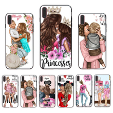 Imido capa de celular da moda, capa macia transparente para mamãe e bebê, iphone 6 7 8 xsmax xr xs x 7/8/6s/6plus 5 55 se 2024 - compre barato