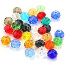 Big size 10mm Multicolor faceted Round Shape crystal beads glass Loose beads spacer beads for handmade Jewelry making DIY 72pcs 2024 - buy cheap