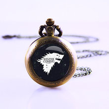American TV Series Game of Thrones Inspired 12pcs Movie Thrones Necklace Video Pocket Watch Necklace Watch Necklace Gift Watch 2024 - buy cheap