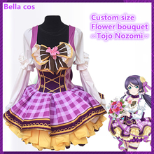 Custom size LoveLive Flower bouquet Tojo Nozomi cosplay costume female dress uniform Halloween costumes for women Anime clothes 2024 - buy cheap