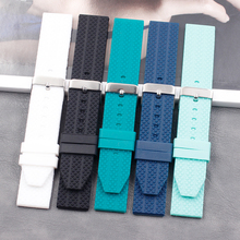 Watch accessories silicone strap 20mm men and women sports casual waterproof rubber strap buckle 2024 - buy cheap