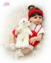 NPK-muñecas de bebé Reborn de 48CM, muñeco de bebé recién nacido de silicona de vinilo completo, de cuerpo entero, regalos para niños 2024 - compra barato