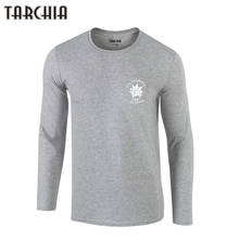 TARCHIA 2021 New Fahion Men's Long Sleeve T-Shirt 100% Cotton T Shirt Plus 20% Accurate As Usual Top Tees Pullover T Shirts 2024 - buy cheap