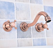 Grifo de lavabo de baño 3 piezas de cobre antiguo 8 "grifo de lavabo de tocador de baño extendido 2024 - compra barato