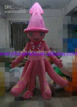 Hot sale Cute Character Adult cute pink octopus Mascot Costume fancy dress Halloween party costume 2024 - buy cheap