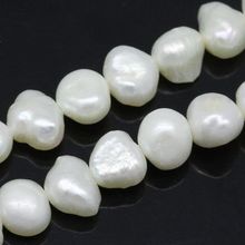 DoreenBeads Retail imitation pearl Loose Beads Natural 9x7mm-7x7mm,37cm long,1 Strand(approx 55PCs) 2024 - buy cheap