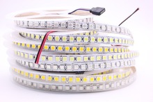 Tira de luces LED Flexible, 600LEDs/5M, 5050 DC12V 120LEDs/m, RGB/blanco cálido/blanco 5050 LED 2024 - compra barato