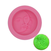 3D Sun And Moon Faces Silicone Soap Mold Multifunction Soap Making Supplies DIY Resin Craft Cake Decorating Tools 2024 - buy cheap