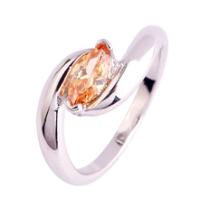 Free Shipping  Morganite Silver  Plated Ring Size 6 7 8 9 10 11 Fashion Gems Jewelry gift for women wholesale 2024 - buy cheap
