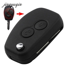 jingyuqin 10pcs Flip Modified Remote 2/3 Button Key Shell Keyless for Renault Megane Modus Espace Kangoo Scenic Folding fob Case 2024 - buy cheap