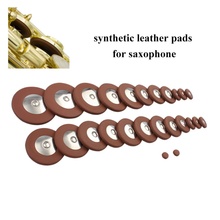 SAX Replacement Woodwind Brown Fuax Leather Pads Tenor Alto Treble Alto Saxophone 25pcs/Set 2024 - buy cheap