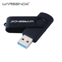 Rotação USB Flash Drive Pen Drive Metal 8 WANSENDA GB GB GB 64 32 16GB 128GB 256GB Pendrive De Alta Velocidade Stick USB 3.0 Flash Drive 2024 - compre barato