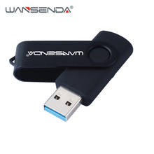 WANSENDA USB 3.0 USB Flash Drive Rotation Pen Drive 8GB 16GB 32GB 64GB 128GB 256GB Metal Pendrive High Speed USB Memory Stick 2024 - buy cheap
