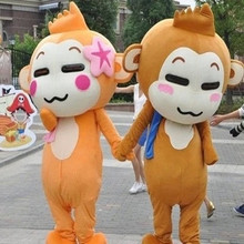 Yoyo e cici macaco dos desenhos animados terno carnaval traje fantasia vestido trajes animais mascote trajes de festa 2024 - compre barato