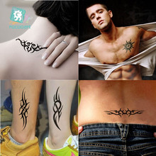 Водостойкие Временные татуировки Rocooart, наклейки для мужчин, женский боди-арт, живопись, Сексуальная Талия, плечи, Временные татуировки, дизайн Харадзюку 2024 - купить недорого