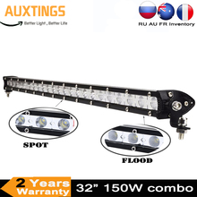32 inch 150W Single Row Led Light Bar Straight Driving Led Bar Offroad Off Road 4x4 4WD Car Tractor Boat Truck SUV ATV 12V 24V 2024 - buy cheap