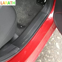Protector de desgaste para puerta de coche, accesorios de sistema para Mazda 3 Axela hatchback 2014-2017 ABS, fibra de carbono, 4 Uds. 2024 - compra barato