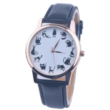 Women watches Leather Band Analog Quartz Vogue WristWatches 2020 new elegant ladies geneva bracelets casual animals clock A60 2024 - buy cheap