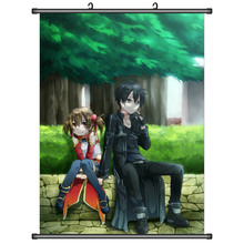 Japanese Anime Sword Art Online II SAO Kirigaya Kazuto & Yuuki Asuna & Suguha Home Decor Wall Scroll Poster Decorative Pictures 2024 - buy cheap