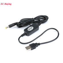 Módulo de cabo usb dc 5v para dc 9v, módulo conversor de linha de impulsionamento de energia usb cabo de conversor de 5v para 9v 8w 5.5*2.1mm plugue