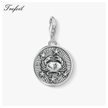 Zodiac Sign Cancer Charms Pendant,2019 Fashion Jewelry 925 Sterling Silver  Trendy Gift For Women Men Fit Bracelet Necklace 2024 - buy cheap