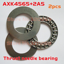Complete Axial Nadellager 2x AXK4565 45x65x5 Mm Rollenlager Thrust Needle Bearing + 4x AS4565 Unterlegscheibe Washer 2024 - buy cheap