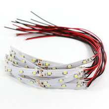 DD07 10pcs Pre-wired Warm White or Bright White Soft 10CM Light Strip 6pcs SMD 3528 LEDs Self-adhesive 12V 20cm Long Wire 2024 - buy cheap