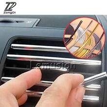 Zd 3 m diy interior do carro molduras chrome strip para citroen c4 c5 ford kuga audi a4 b6 b7 b8 a3 q5 a5 peugeot 207 307 206 308 lada 2024 - compre barato