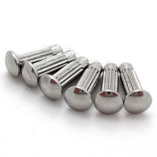 50Pcs M2.5 x 4mm Half Round Cap Head Stainless Steel Rivets Knurled Solid Rivet 2024 - buy cheap
