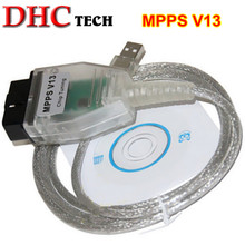 SMPS MPPS V13.02 V13 K CAN Flasher Чип тюнинг ECU программист перекарта OBD2 OBDII диагностический USB интерфейс K + CAN 2024 - купить недорого