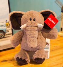 about 28cm cute brown elephant plush toy soft doll kid's toy birthday gift w2118 2024 - buy cheap