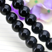 Bright 14mm Black Onyx Round Beads, suitable for DIY fashion bracelet necklace jewelry making! New sales 2024 - buy cheap