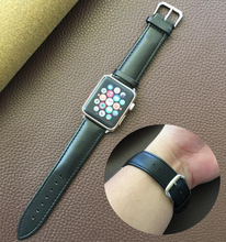 Горячая продажа кожаный ремешок для Apple Watch ремешок 42 мм 38 мм для iWatch спортивный ремешок 40 мм 44 мм Пряжка 1 2 3 4 серия 5 2024 - купить недорого