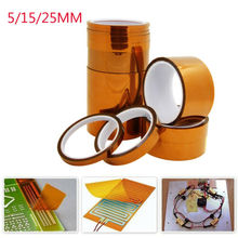 5/15/25mm 33m 100ft Kapton Adhesive Tape BGA High Temperature Heat Resistant Polyimide Gold for Electronic Industry 2024 - buy cheap
