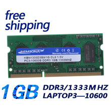 Novo Selado DDR3 1333mhz1GB KEMBONA PC3 10600 1 GB laptop Memória RAM 204pin/garantia Vitalícia/Frete Grátis!!! 2024 - compre barato