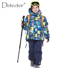 Detector de esquí para niños, conjuntos impermeables a prueba de viento, ropa cálida de invierno para Snowboard, traje de esquí al aire libre, chaqueta de esquí 2024 - compra barato