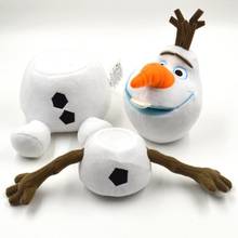 NEW high quality 30cm 12'' Sounding OLAF Snowman 3 Parts Removable Olaf Plush with stamp Doll Detachable Stuffed Toy 2024 - buy cheap