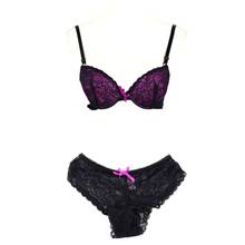 ROPALIA Sexy Women Lace Lingerie Underwear  Bra Sets Female Push Up Padded  Underwire Bra + Panty Bra Sets 2024 - buy cheap