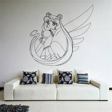 Cartoon Home Decor Wall Vinyl Sticker Decal Anime Manga Sailor Moon Girl Art Decor Nursery Kids Room Wall Sticker D126 2024 - buy cheap