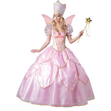 Vestido de Halloween para adultos, Glinda, Mago de Oz, Hada de lujo, elegante y Sexy 2024 - compra barato