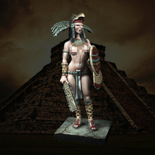 Figura de resina 1:24, modelo águia aztec soldado r154 2024 - compre barato