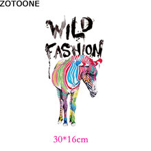 Zotoone suporte de transferência térmica de letras zebra em cores, acessórios de vestuário faça você mesmo, pasta de passar roupa em pó 2024 - compre barato