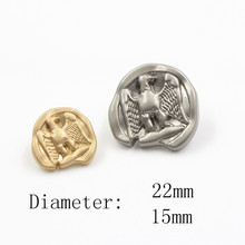 15mm 22mm 10pcs/lot Owl metal button gold black sweater coat decoration shirt buttons accessories DIY JS-0055 2024 - buy cheap