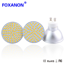 Foxanon conduziu a luz de holofotes gu10 220 v 3 w 5 w 7 w lâmpada lâmpada 2835SMD Dimmable Spot Light substituir Halogênio 30 W 50 W 70 W iluminação 2024 - compre barato