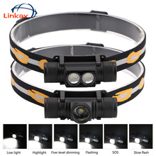 1000LM XM-L2 LED Headlight Mini White Light Head Torch USB Charger 18650 Battery Headlamp Camping Hunting Flashlight 2024 - buy cheap