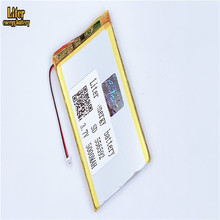 1.0MM 2pin connector High quality 556592 556590 5000mAh lipo battery  lithium polymer rechargeable e-books GPS PDA battery 2024 - buy cheap
