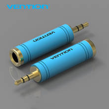 Vention Gold 3,5 мм штекер 6,5 мм Женский аудио адаптер, разъём стерео конвертер кабель для микрофонный аудио адаптер 2024 - купить недорого