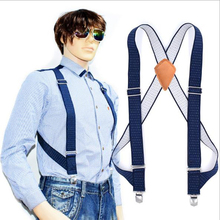 JIERKU Suspenders Man's Braces Genuine Leather Suspenders Outdoor Work Suspensorio Trousers Strap Father/Husband's Gift  YT002 2024 - buy cheap