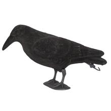 Flocking Crow Plastic Hunting Simulated Bait Bird Statues  Tools Yard Artifical Decoration Lawn Stand Crow Ministure 2024 - buy cheap
